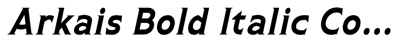 Arkais Bold Italic Condensed